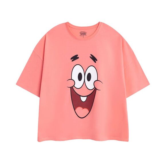 SpongeBob SquarePants Womens/Ladies Patrick Star Short-Sleeved Long Pyjama Set / - Picture 2 of 5